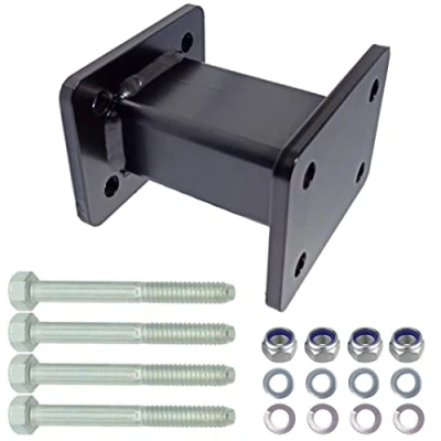 Afbeelding van XIMPLIO Aanhangerverlenging trekhaak 125 mm adapter voor AHK bevestigingsplaat 4 gaten gatafstand 83 x 56