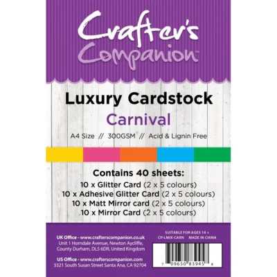 Afbeelding van Crafter&#039;s Companion Luxury Cardstock Carnival A4
