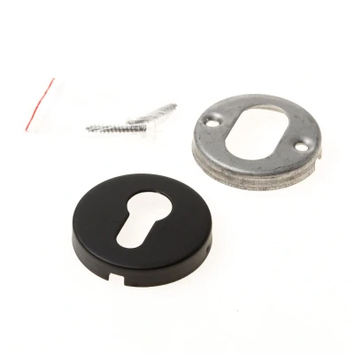 Afbeelding van Formani Basics LBY50D Cilinderplaatje 10mm Mat Zwart