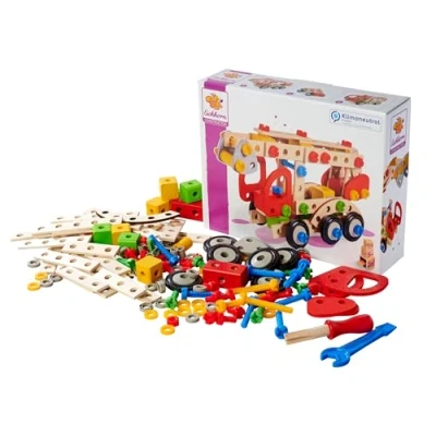 Afbeelding van Eichhorn Constructor Hulpvoertuigen 3in1, 155dlg.