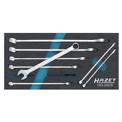 Afbeelding van Hazet 163 292/8 Ring steeksleutelset 8 delig 10 22 mm