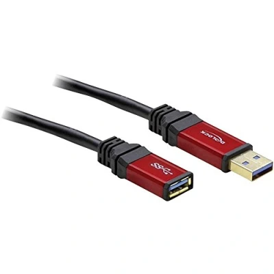 Afbeelding van DeLOCK USB naar verlengkabel USB3.0 tot 2A / zwart 3 meter