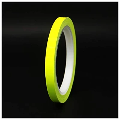 Afbeelding van Decoratieve sierstrips voor auto, motorfiets, boot, modelbouw, vele kleuren, lengte 10 m (Fluorescerend geel, 8 mm)