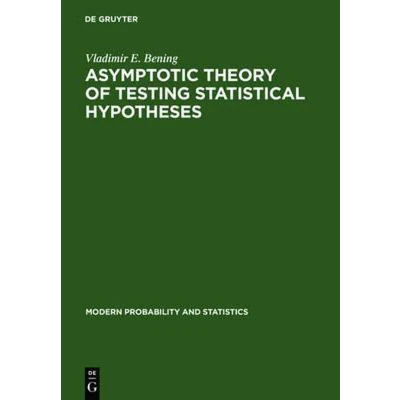 Afbeelding van Asymptotic Theory of Testing Statistical Hypotheses