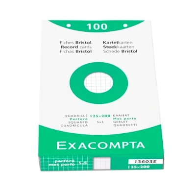 Afbeelding van Exacompta 13608E 10x ETUI 100 F.BRISTOL B