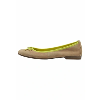 Afbeelding van Tamaris Ballerina&#039;s, Dames, Maat: 38, Tan comb Leer