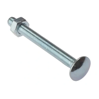 Afbeelding van 10 stuks carrosseriebouten en moeren ZP M8 x 100 mm