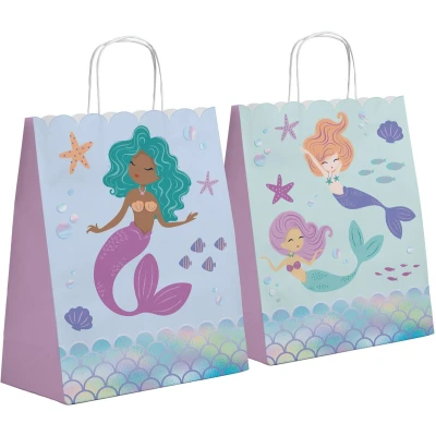 Afbeelding van Geschenktasjes Mermaid Magic 20 x 27 cm 6 stuks