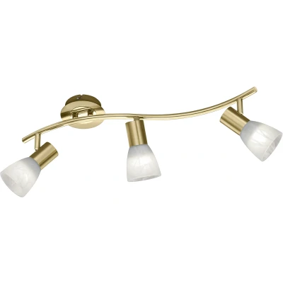 Afbeelding van Trio Leuchten Levisto Plafondlamp 3 lichts L 550 mm goud/messing