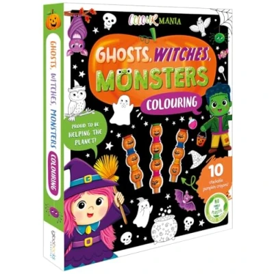 Afbeelding van Colouring Kit with 10 Stackable Crayons! Ghosts, Witches, Monsters