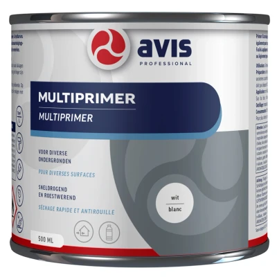 Afbeelding van Avis Aqua Multiprimer Zwart 0,5 liter Grondverf &amp; Primer