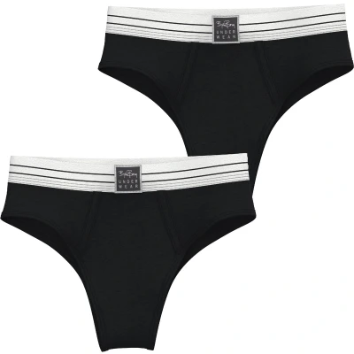 Afbeelding van Björn Borg CORE Original Brief 2 PACK Slip, Dames, Maat: Medium, Black/light grey