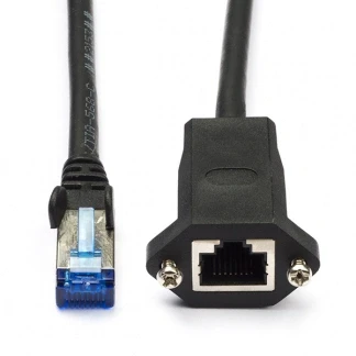 Afbeelding van Netwerk verlengkabel Cat6a S/FTP 2 meter (100% koper, LSZH)