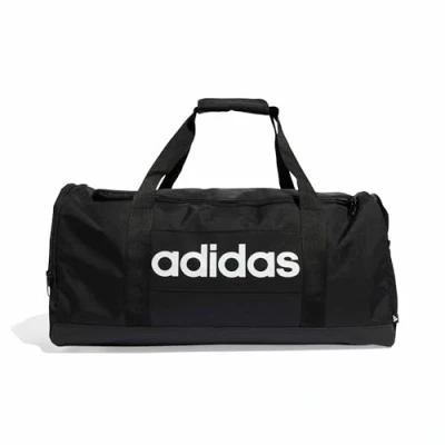 Image de adidas Mixte Essentials Linear Duffel Bag, Black/Black/White, M