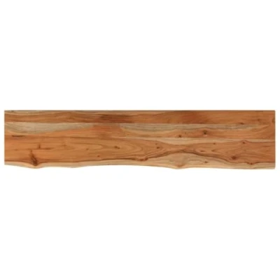 Afbeelding van vidaXL Tafelblad rechthoekig natuurlijke rand 140x30x2,5 cm acaciahout