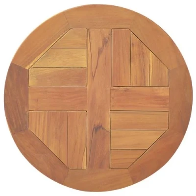Afbeelding van vidaXL Tafelblad rond 2,5 cm 40 massief teakhout