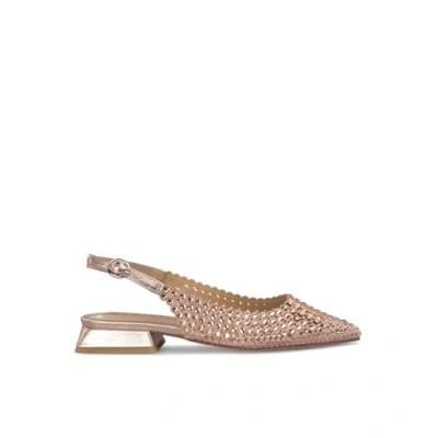 Afbeelding van Alma en Pena Slingback ballerina ́s, Dames, Maat: 38, Rose Leer textiel