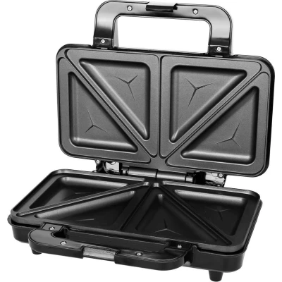 Afbeelding van EMERIO ST 125833 Tosti apparaat RVS, Zwart