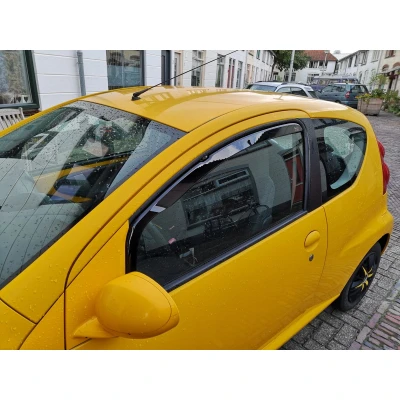 Afbeelding van Zijwindschermen geschikt voor Citroen C1/Peugeot 107 3 deurs va. 2005