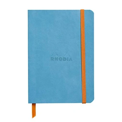 Afbeelding van Rhodiarama Lined 4 X 5 1/2 Turquoise Softcover Journal