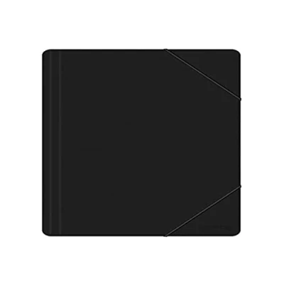 Afbeelding van OFFICE PRODUCTS Documentenmap met elastische band DIN A4 PP 500 micron 3 kleppen zwart / type flappen elastiek materiaal kleur formaat afmetingen (mm): 240x320