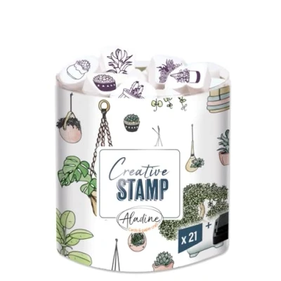 Afbeelding van Aladine Stampo Stempel Set Planten