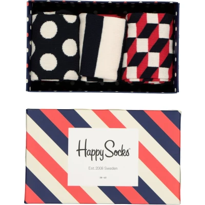 Afbeelding van Happy Socks Classic GIFT 3 PACK Sokken multicoloured, Maat: 41 46, Multi coloured