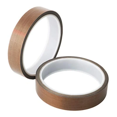 Afbeelding van GTIWUNG PTFE tape, 2 stuks, hoge temperatuur, Teflon gecoat glasweefseltape, 19 mm x 10 m
