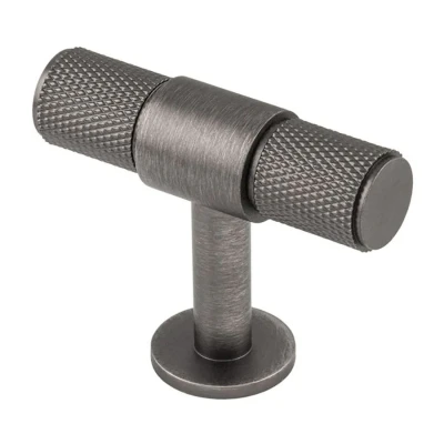 Afbeelding van Fingertip Designs T knop &quot;Knurled&quot; 50mm Antraciet