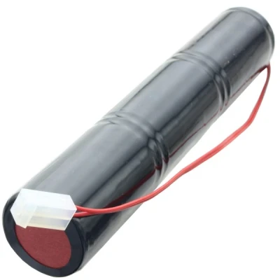 Afbeelding van batterij voor noodlicht NiCd 3.6V 4500mAh L1x3 Mono D met 200 mm kabel aan één zijde en CGM2 connector vervangt 3,6 V