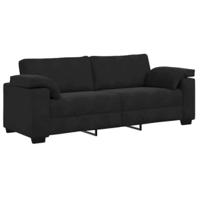Afbeelding van vidaXL 3 zitsbank 178 cm fluweel zwart