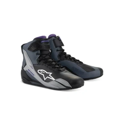 Afbeelding van Alpinestars Stella Faster 4 Zwart Grijs Violet Dames Motorschoenen Maat 42 Laars