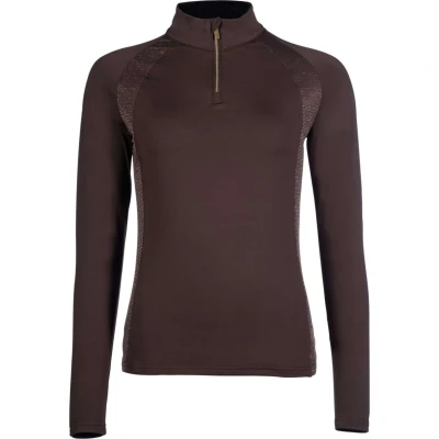 Afbeelding van HKM Functioneel Shirt Basil Donkerbruin L