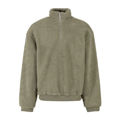 Afbeelding van Urban Classics Troyer Fleece trui, Heren, Maat: Small, Palegreen