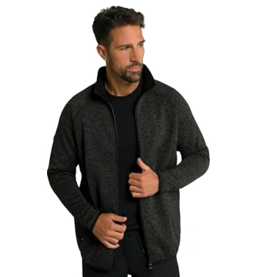 Image de JP 1880 Veste en polaire tricotée pour homme Taille L 8XL Jay PI 802394, Noir, 7XL