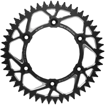 Afbeelding van RFX Pro Series Elite Aluminium Achtertandwiel Zwart 50 tanden Gas EC250 EC300 2020 2023 EC250F EC350F MC125 MC250F MC450F 2021