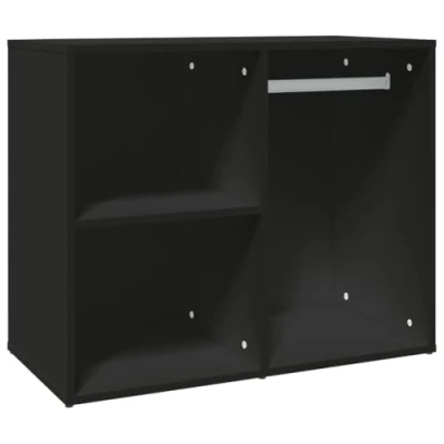 Image de vidaXL Armoire de dressing noir 80x40x65 cm bois d&#039;ingénierie808847
