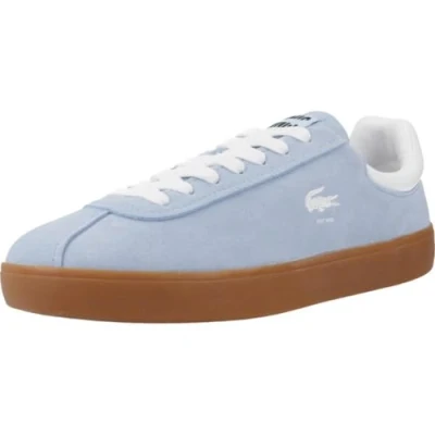 Afbeelding van Lacoste Baseshot 224 Sneakers laag, Dames, Maat: 40, Light blue Veloursleer
