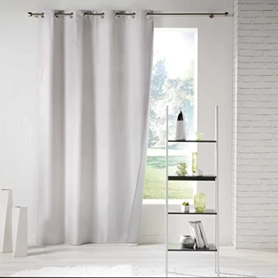 Afbeelding van ICEMOUNT thermisch verduisteringsgordijn met ogen, modern, 140 x 260 cm Douceur d&#039;intérieur