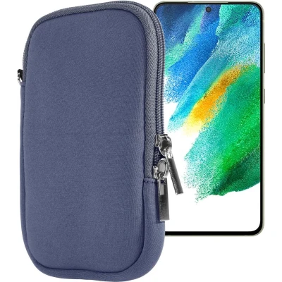 Afbeelding van Cadorabo Universele Neopreen beschermhoes geschikt voor mobiele telefoons, telefoons tot 4.5&quot; (inch) in GRIJS met polsband