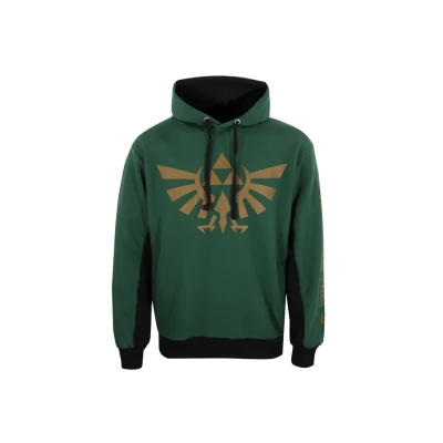 Afbeelding van Henry Tiger Nintendo Legend OF Zelda Hyrule AND Symbols Hoodie, Heren, Maat: Medium, Bottle green