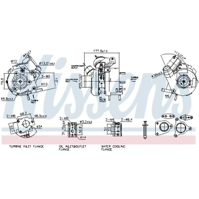 Afbeelding van Turbocharger NISSENS 93796
