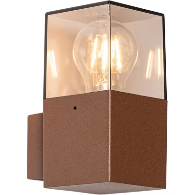 Afbeelding van QAZQA Industriële buiten wandlamp roestbruin IP44 Denmark
