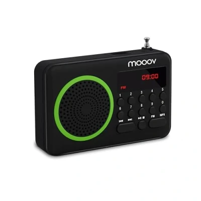 Image de Radio portable FM METRONIC 477202 vert et noir