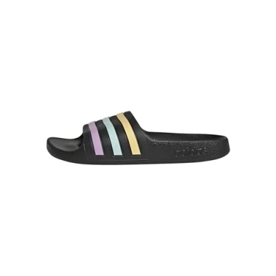 Afbeelding van adidas Performance Adilette AQUA Unisex Badslippers voor kinderen, Maat: 32, Core black/orange tint/halo mint Kunststof