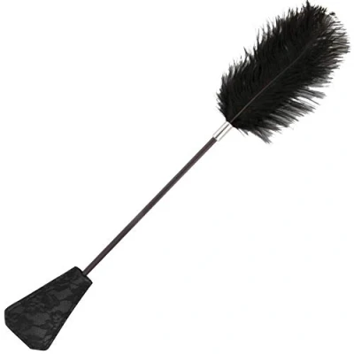 Afbeelding van Darkness SENSATIONS Feather Crop. Black 56cm