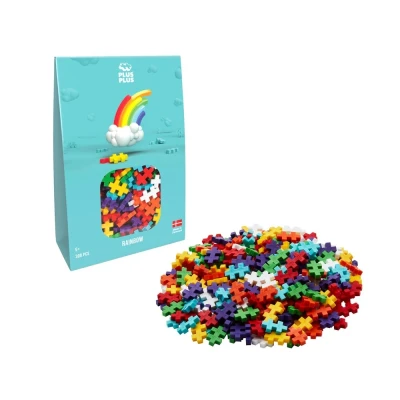 Afbeelding van Plus 3977 Geniaal regenboogbouwspel Creatieve bouwstenen voor kinderen 300 stuks