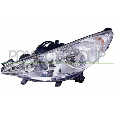 Afbeelding van PRASCO PG3204914 Koplampen Links H7/H1/H7 Transparent Met bochtcorrectielicht voor rechtsrijdend verkeer elektromotor regelmotor LWR