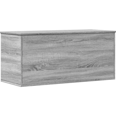 Afbeelding van Opbergbox 100x42x46 cm bewerkt hout grijs sonoma eikenkleurig