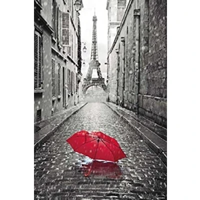Image de Poster Paris Paraguas Rojo